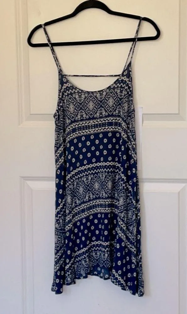 Free People Spring It On Blue Bandana Dress XS - Image 4