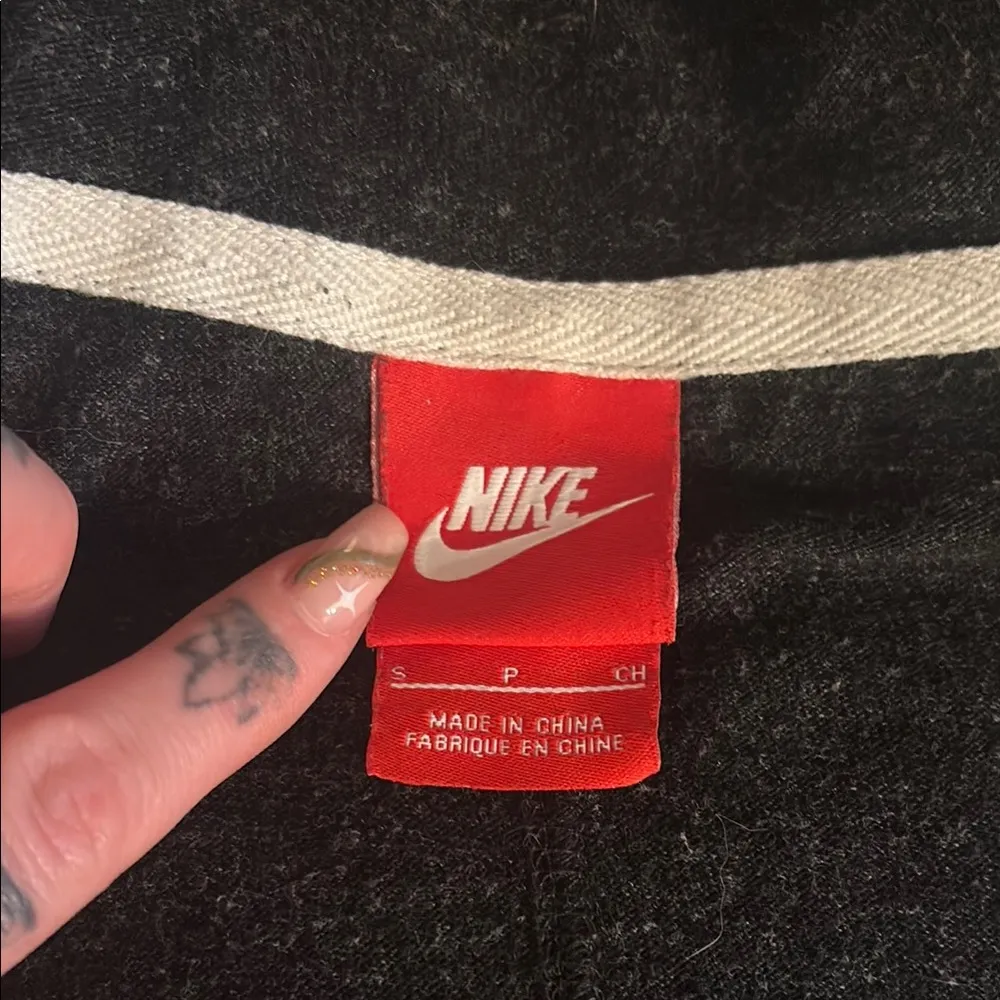 Nike Black & White Confetti Knit Zip-Up Hoodie - Image 5