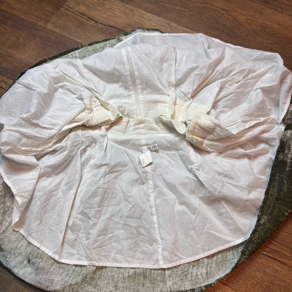 S Deer Concept Skirt Mini Womens Medium Wool Blend Lined Abstract Cottage Core Green - Image 8