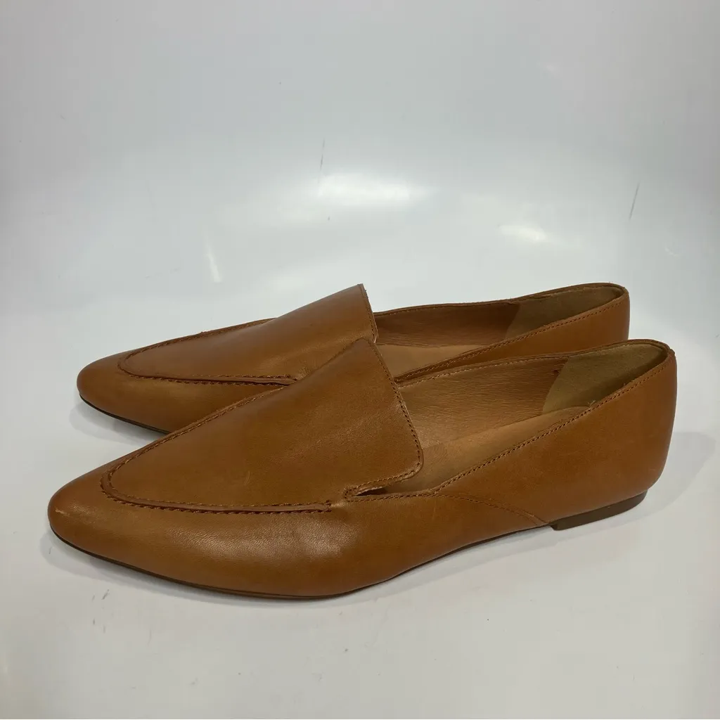 Madewell The Frances skimmer leather loafers cognac women’s size 11 contemporary - Image 7