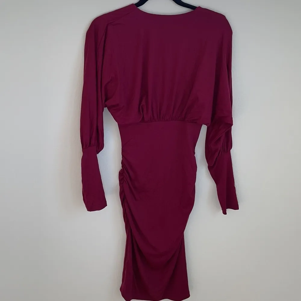 Revolve Susana Monaco Ruched Long Sleeve dress S - Image 7