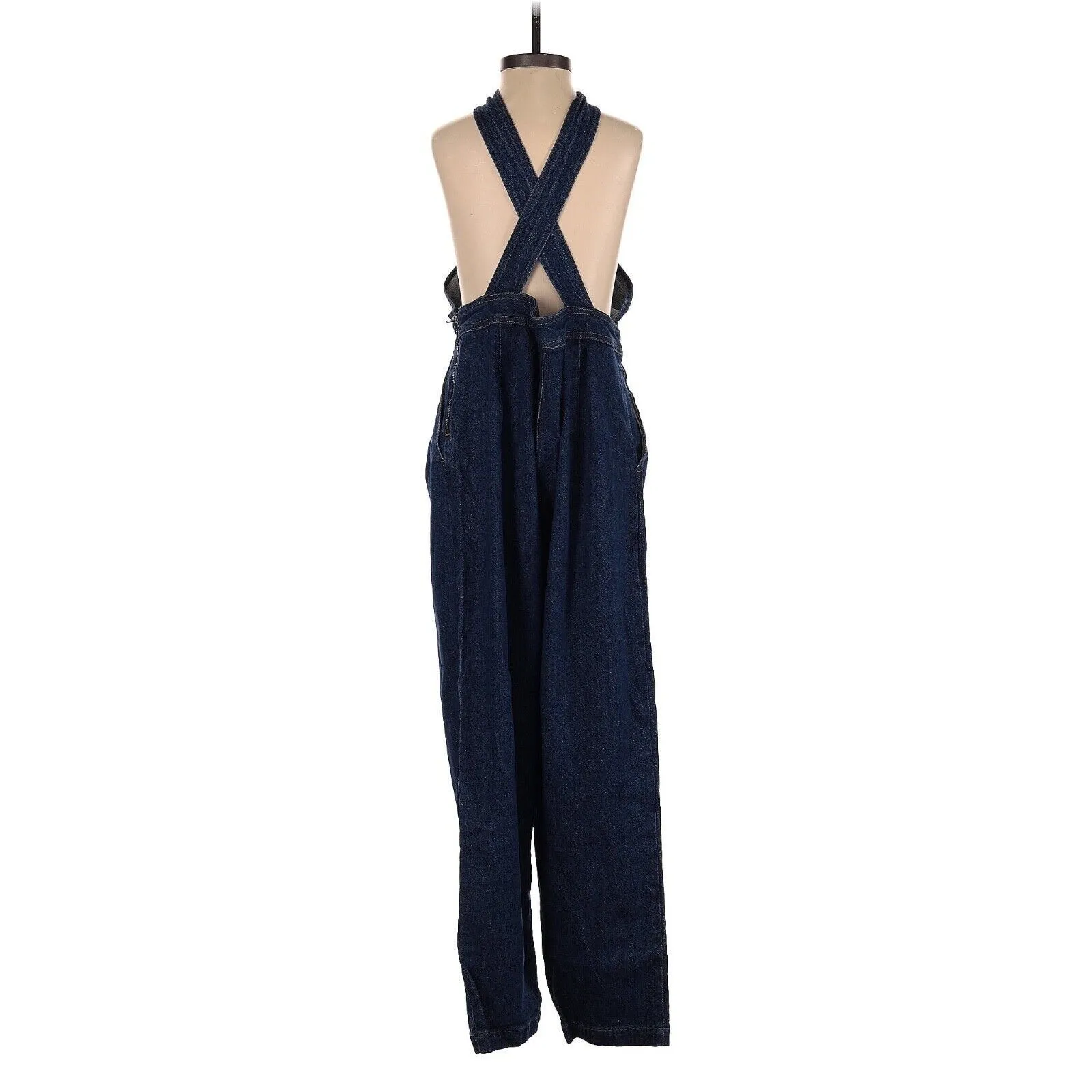 MADEWELL Solid Dark Blue Denim Overalls - US 8 - Image 2