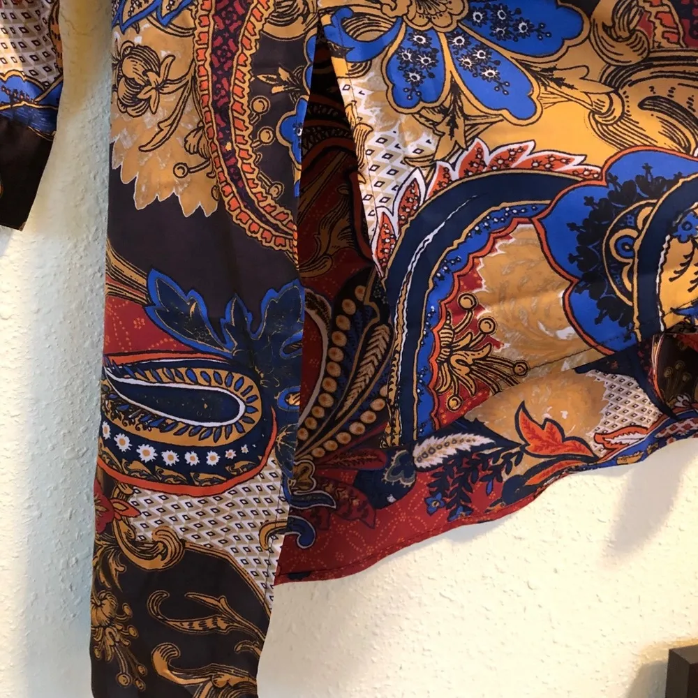 Chico’s 2 Petite Rich Paisley Print Blouse - Image 5