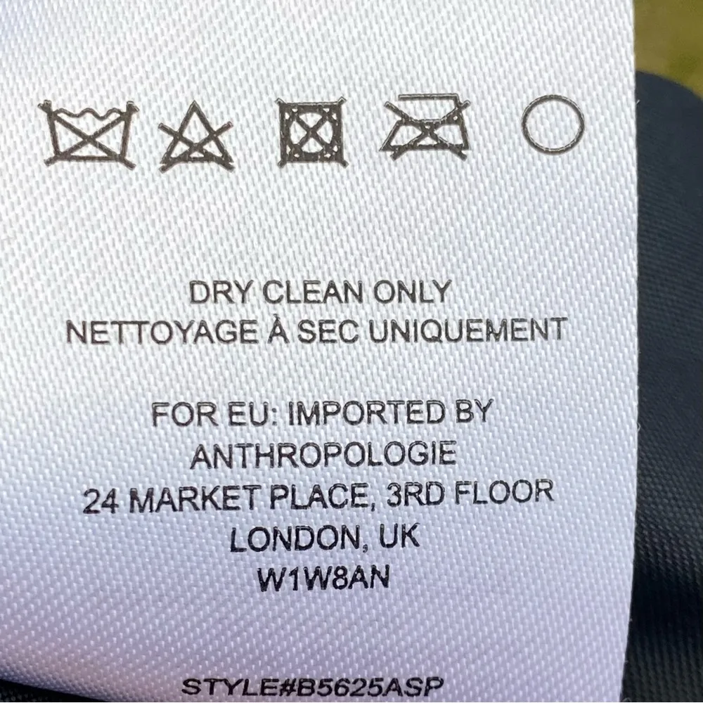 Anthropologie Tabitha Quilted Floral Textured Dress Size 6 Petite Women's Brown - Image 16