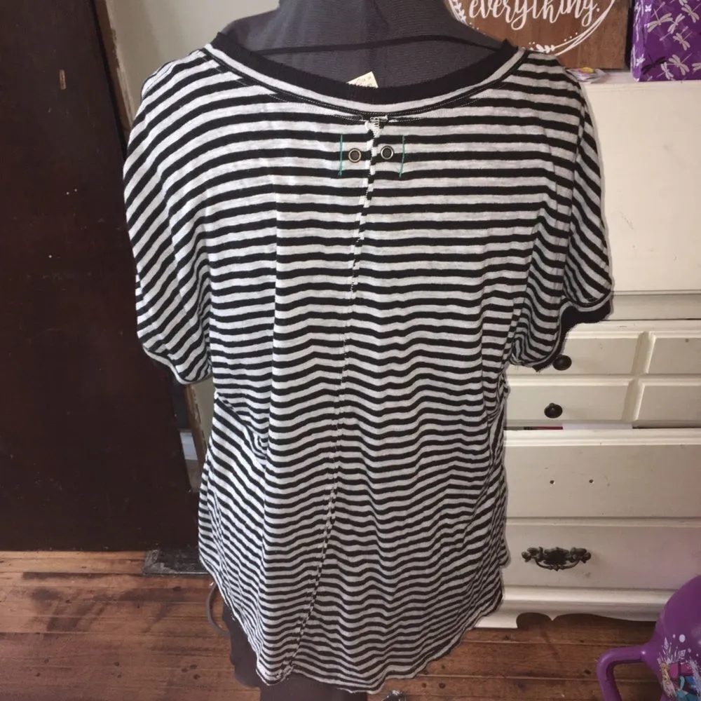 We the Free Take Me striped oversized shirt - Image 2