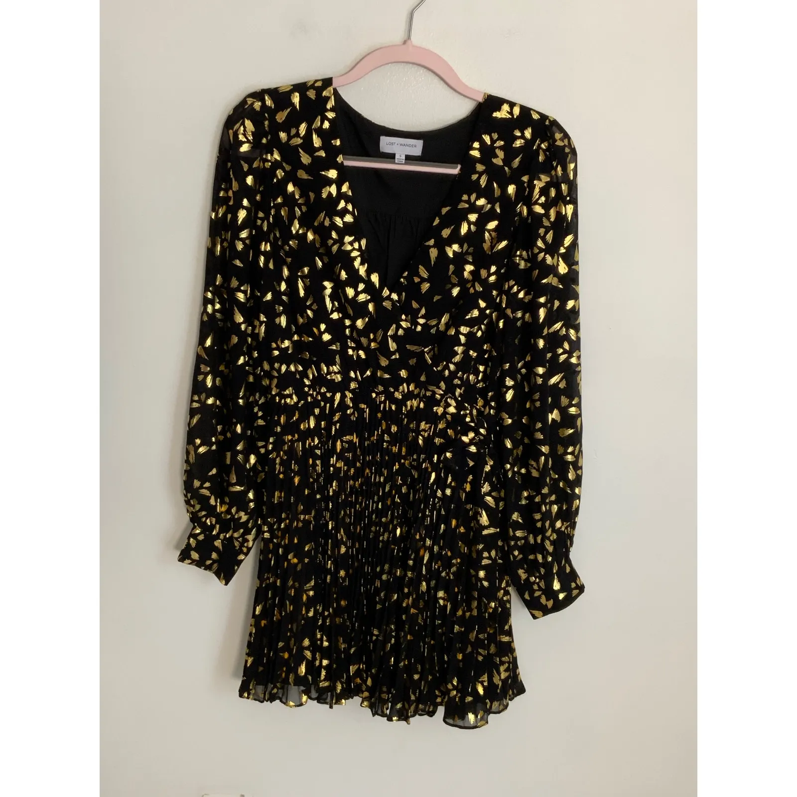 Lost +‎ Wander All Glitters Mini Dress Size small Black - Image 5