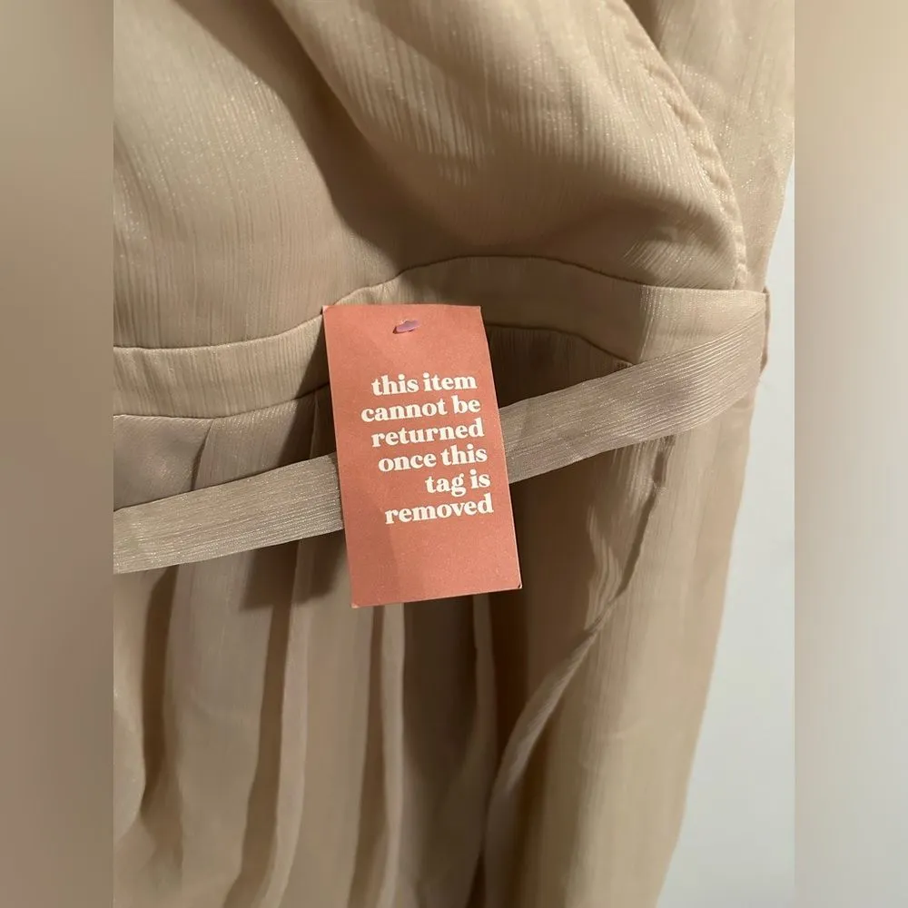 Ivy City Co Lillie dress gold L v - Image 5