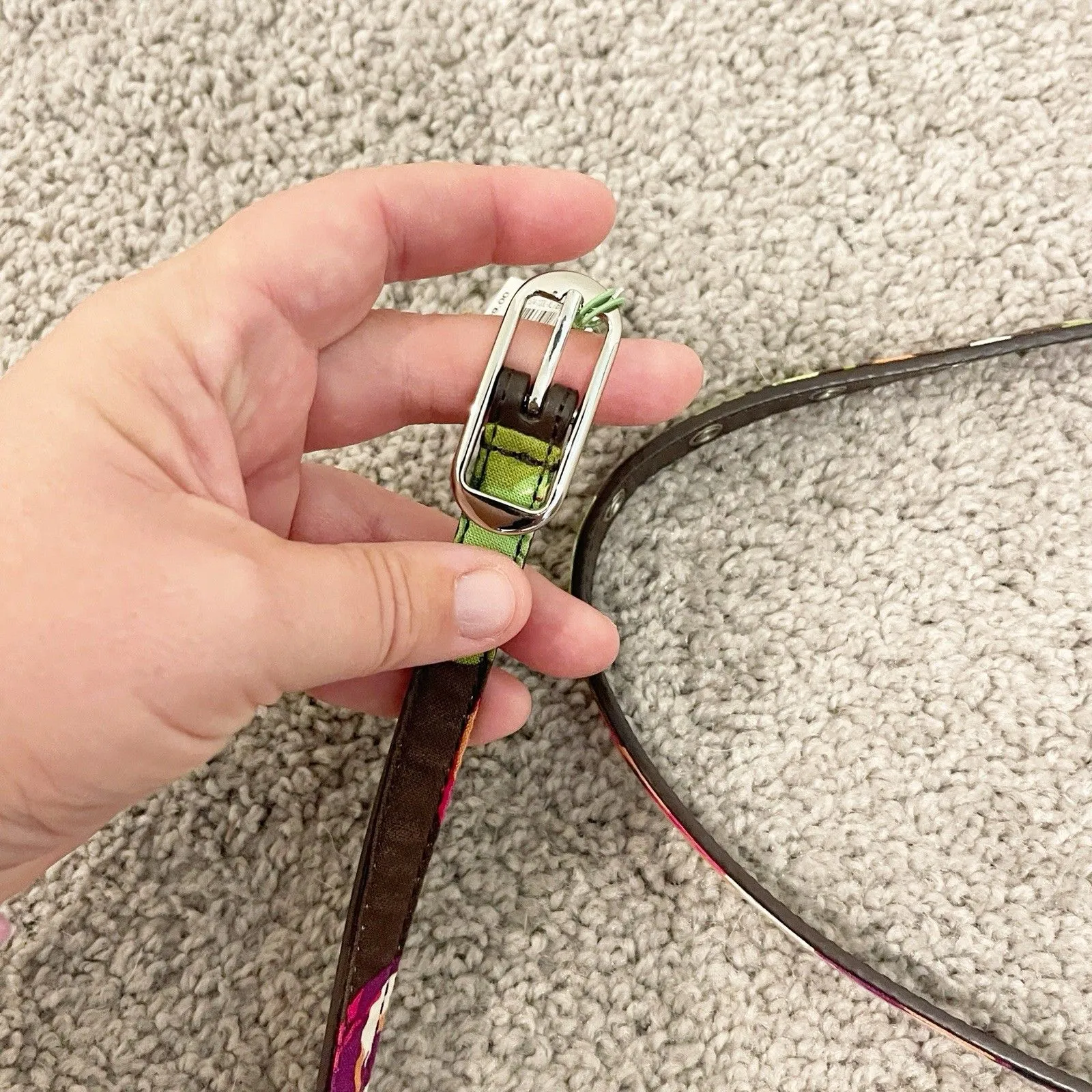 NWT Vera Bradley Belt Women XL English Rose Thin Retail $29 - Image 5