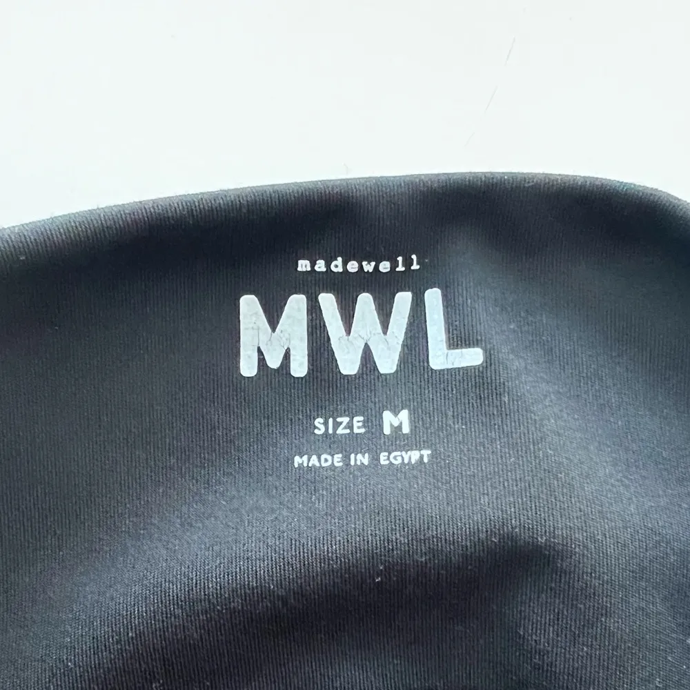 Madewell MWL Halter Neck Flex Fitness Dress Black built in shorts M - Image 4