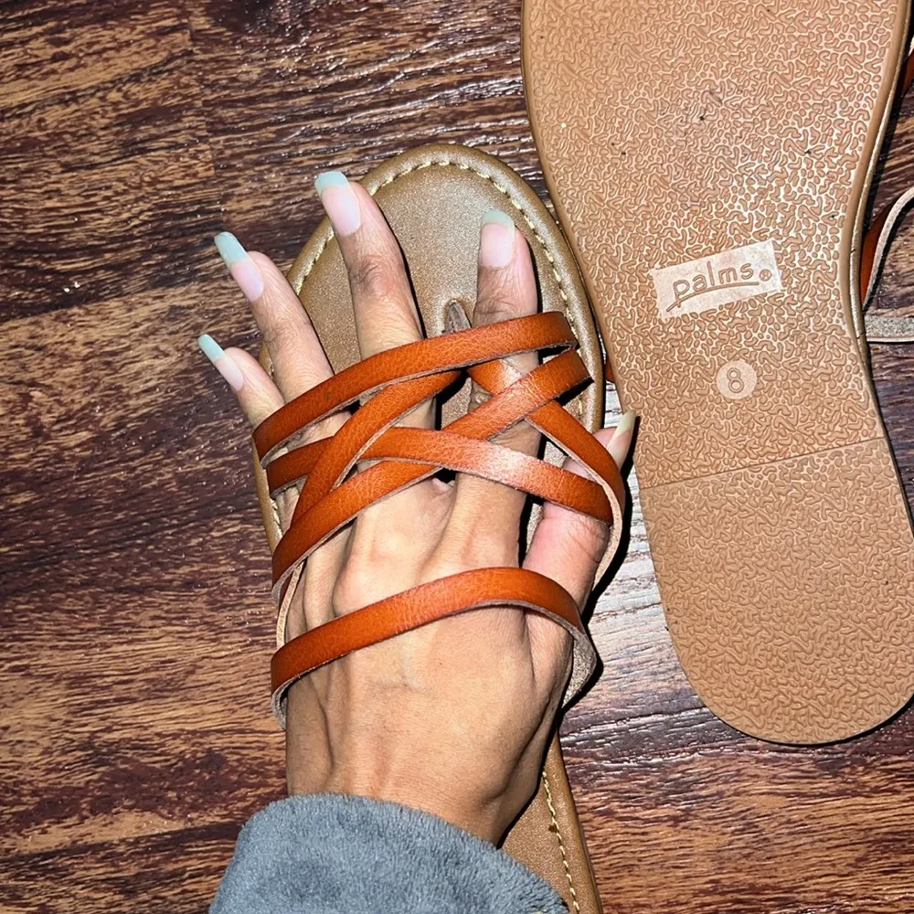 Slip On Strappy Flat Sandal Slippers NWOT Size 8 - Image 3