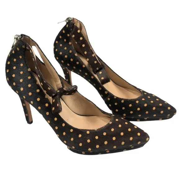 RARE Loeffler Randall Alba Brown Polka-Dot Calf Hair Pump- 9B - Image 2