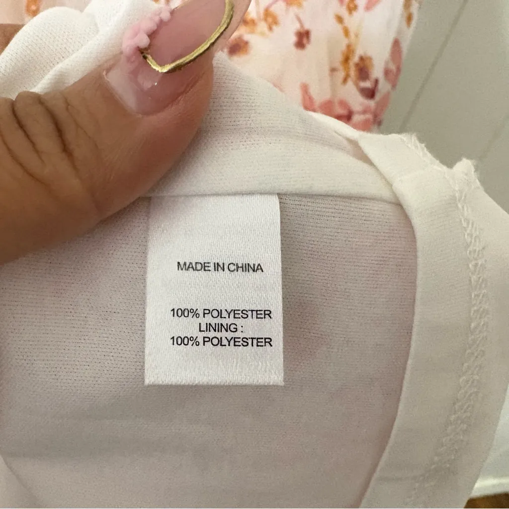 Drew Naomi Pink Floral Tiered Maxi Dress Size S - Image 6