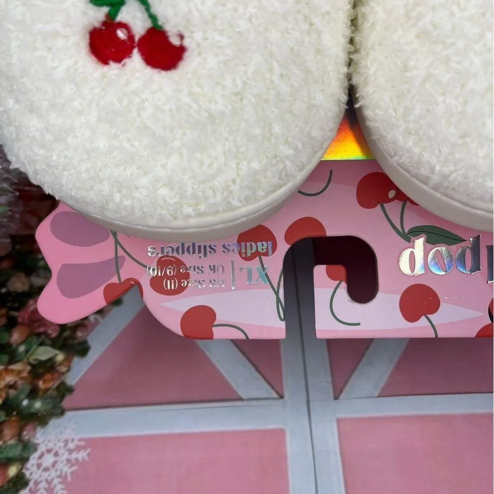 Women’s Cherry Slippers XL Size 11 - Image 3