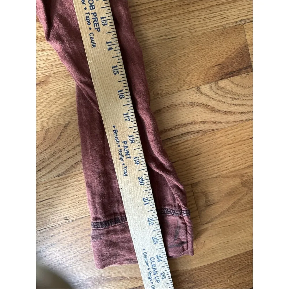 Lady’s Image Blazer Medium Rust Red Blazer Jacket Lagenlook Artsy Linen Brown - Image 10