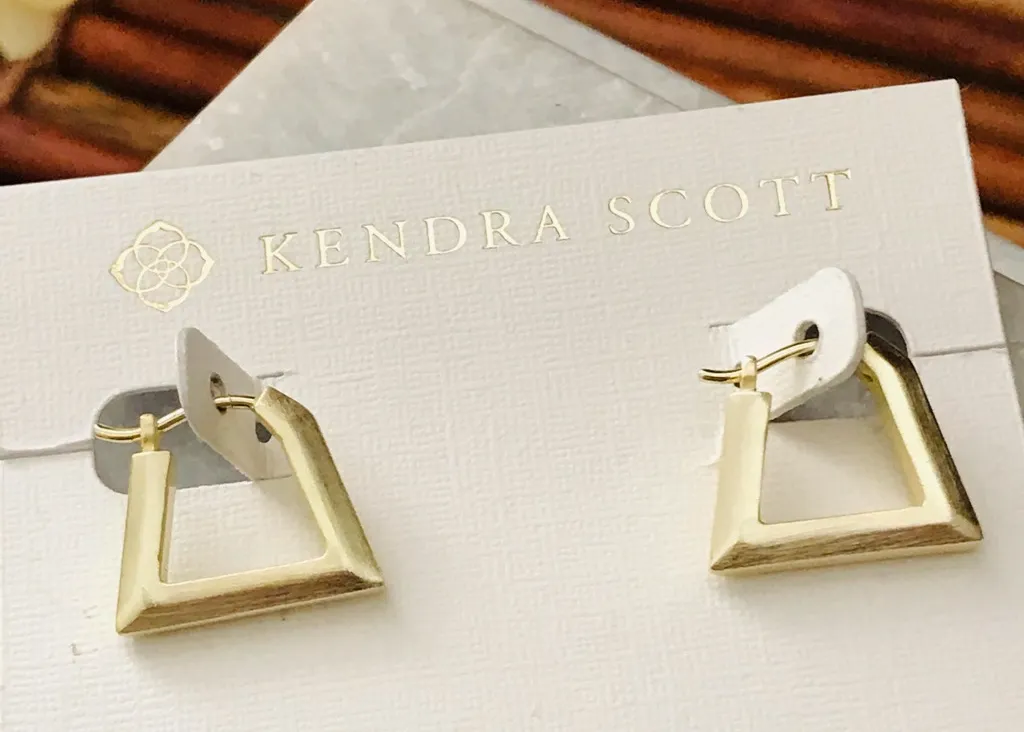 Kendra Scott Silver Tone Earrings NWT - Image 2
