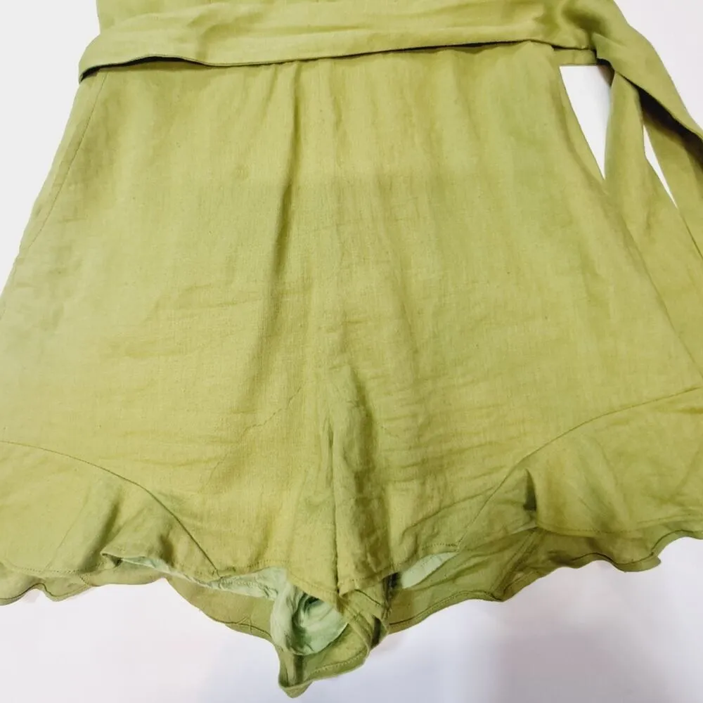 Lovers and Friends Jill Romper in Green Small - Image 4