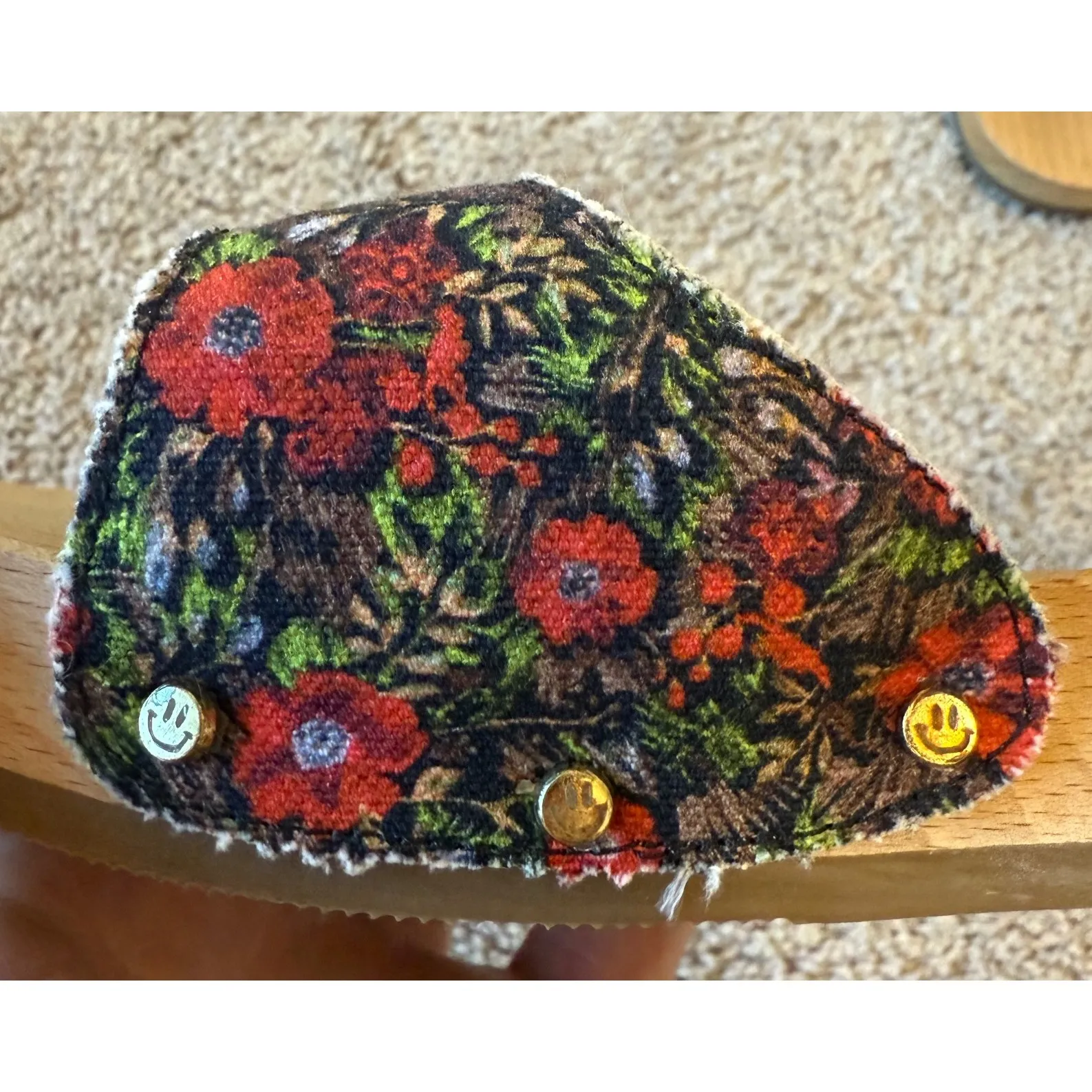 GANNI X Dr. Scholl's Original Clog Sandals Size 10‎ Floral Beet Red Retro - Image 7