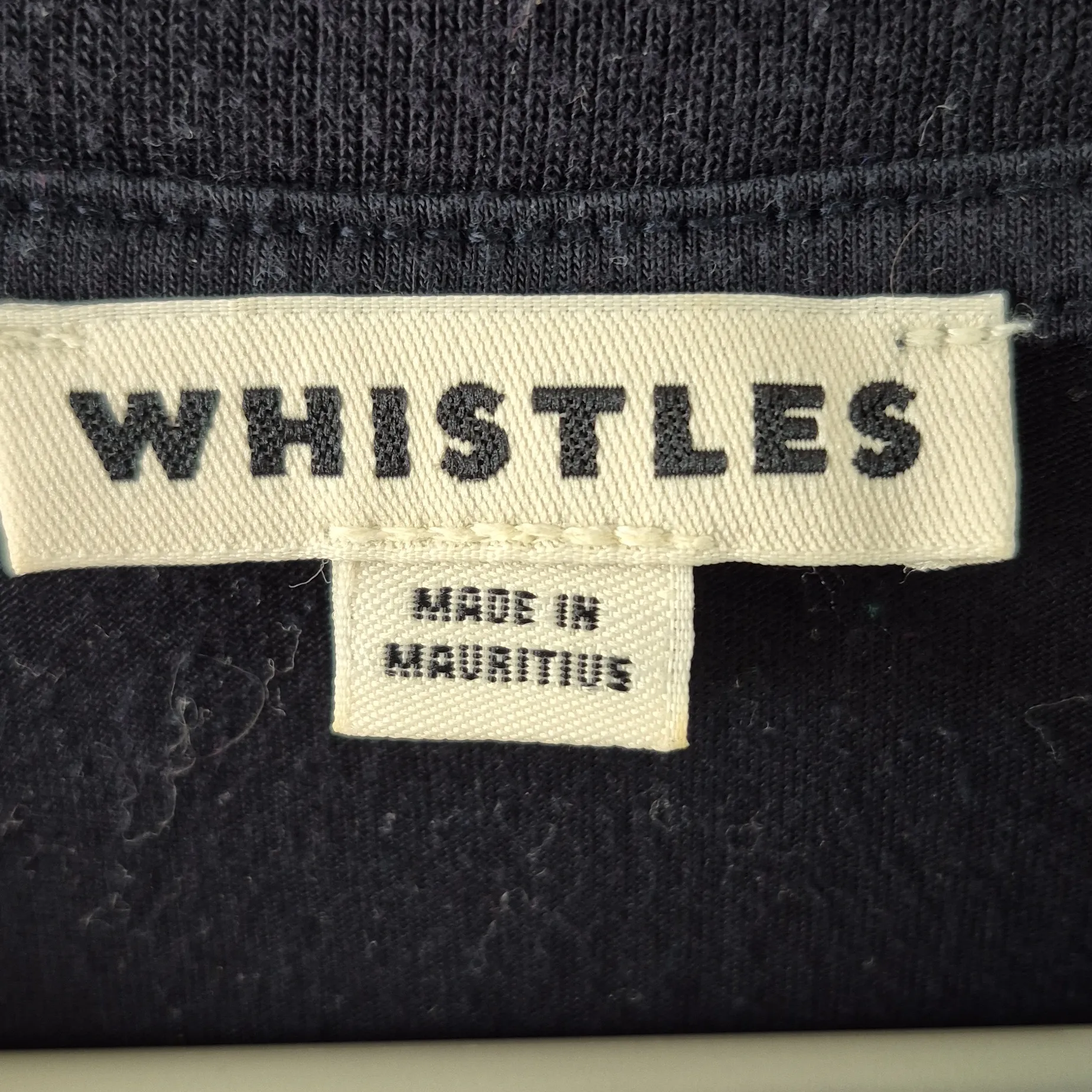 Whistles “Ça‎ Va?” Graphic Tee Navy Blue Black - Image 4