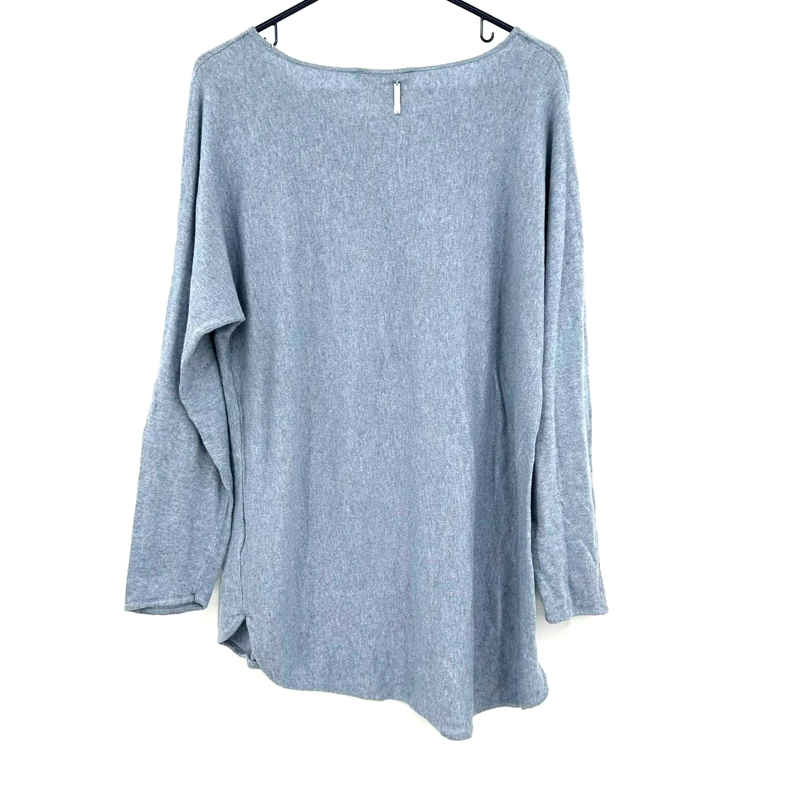 Michael Michael Kors size large blue sweater‎ asymmetrical hem cotton blend - Image 2