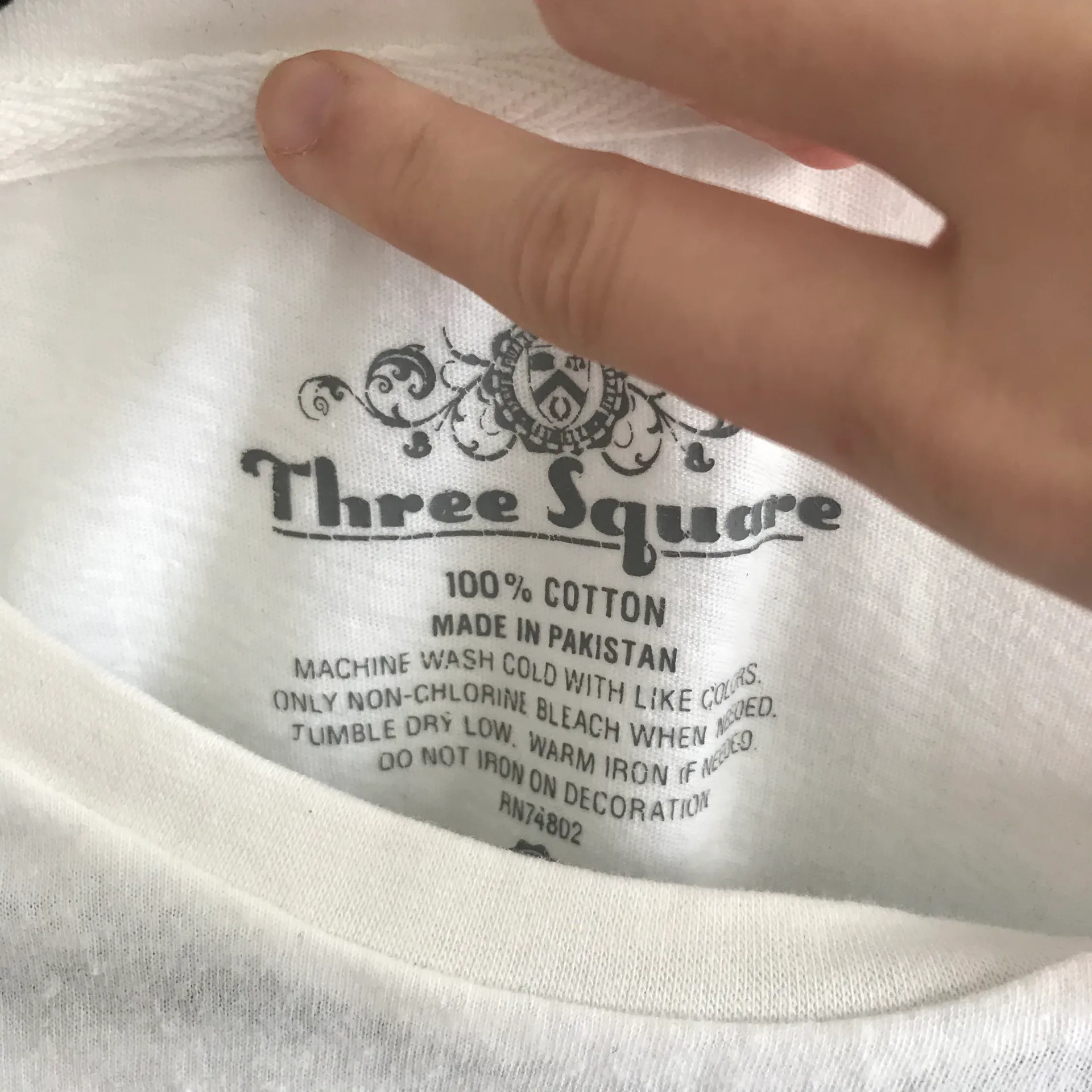 Auburn Patchwork White Tee Sz L Size L - Image 4