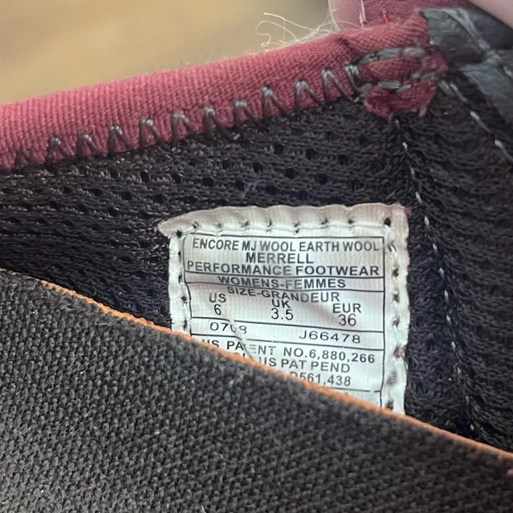 Merrell Women's Encore Wool Shoes women’s 6 Mary Jane burgundy  QForm Ortholite - Image 9