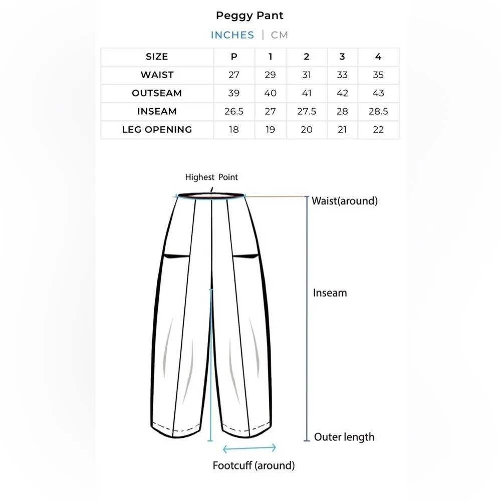 Elm by Matthildur Barrel Linen Peggy Striped Pants Pockets Slouchy Lagenlook Gray Size 6 - Image 11