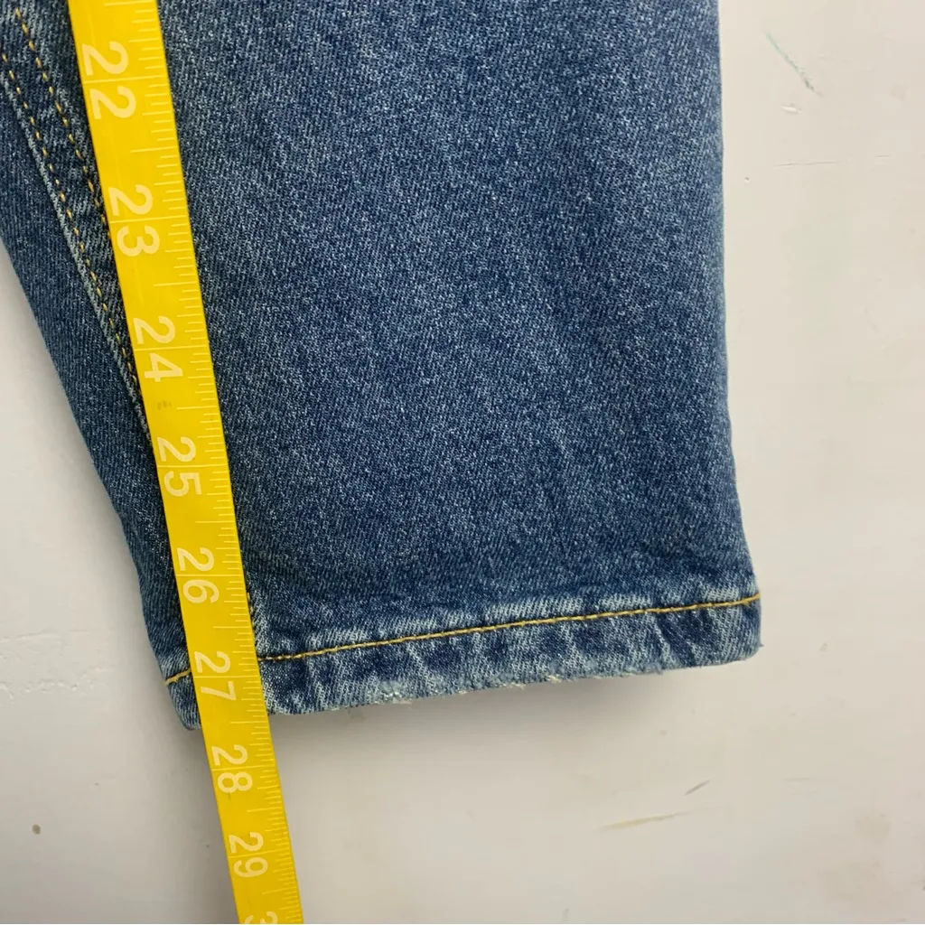 Anthropologie Pilcro size 32 Denim ankle length jeans distressed blue Pants - Image 9