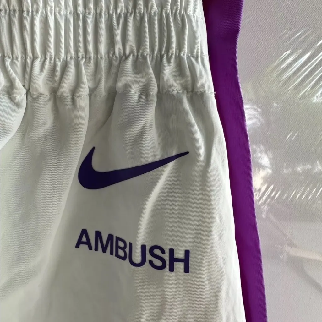 NWT NIKE X AMBUSH Womens track pants LA Lakers warmup tear away $200.00 tags XS Gold - Image 6
