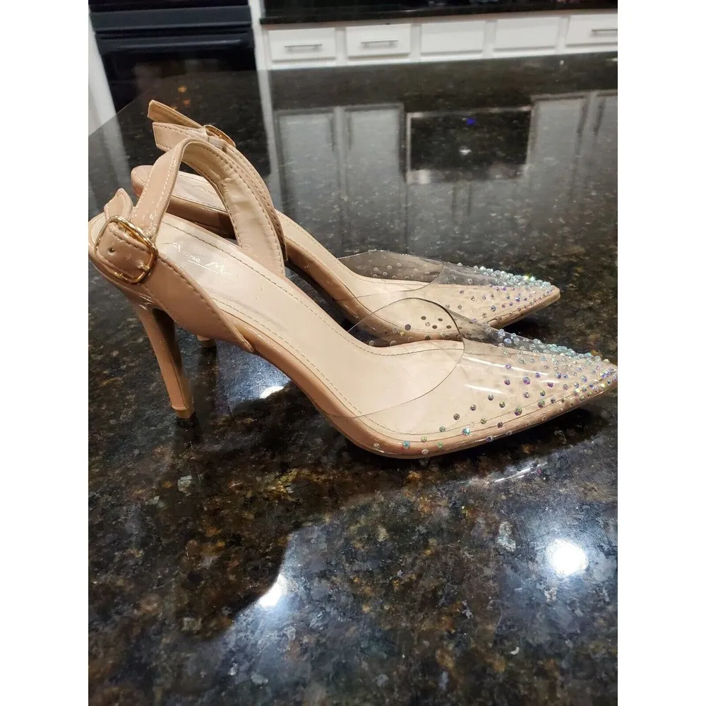 Anne Michelle Women Pointed Toe Buckle Strap High Heeled Casual Sandal Size 8.5 - Image 6