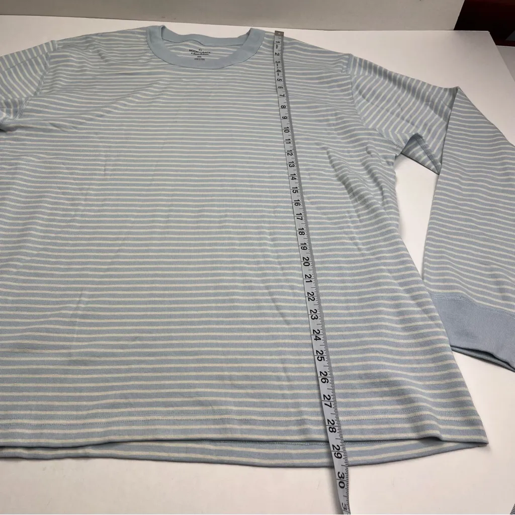 Moon And Back Hanna Andersson SZ XXL Blue‎ White Stripe long Sleeve Shirt *FLAW Blue - Image 8