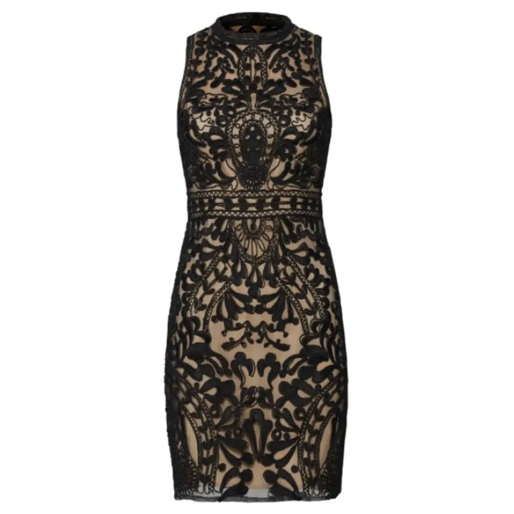 Parker Black Lace CADDIE Sleeveless Sheath Dress Size XS Evening Party Cocktail - Image 2