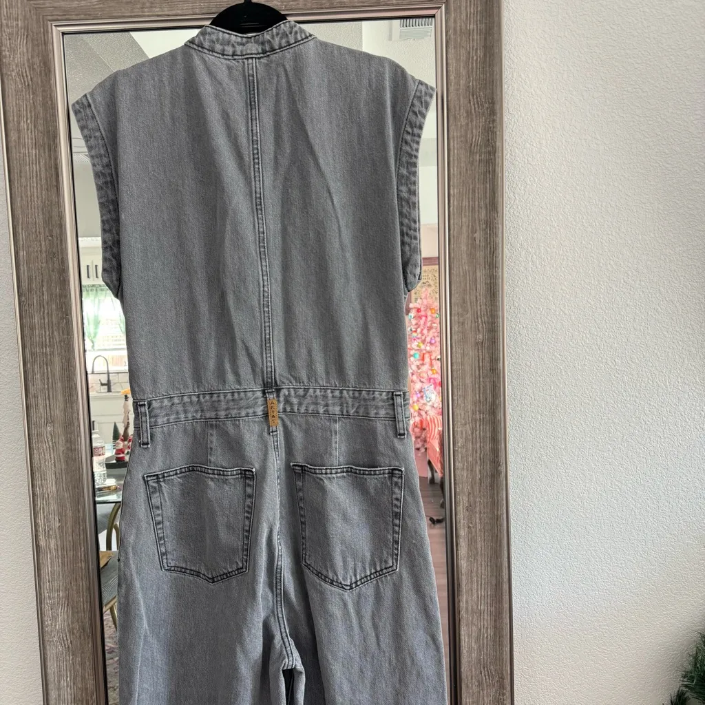 Ariat Wrenley Denim Jumpsuit Medium - Image 6