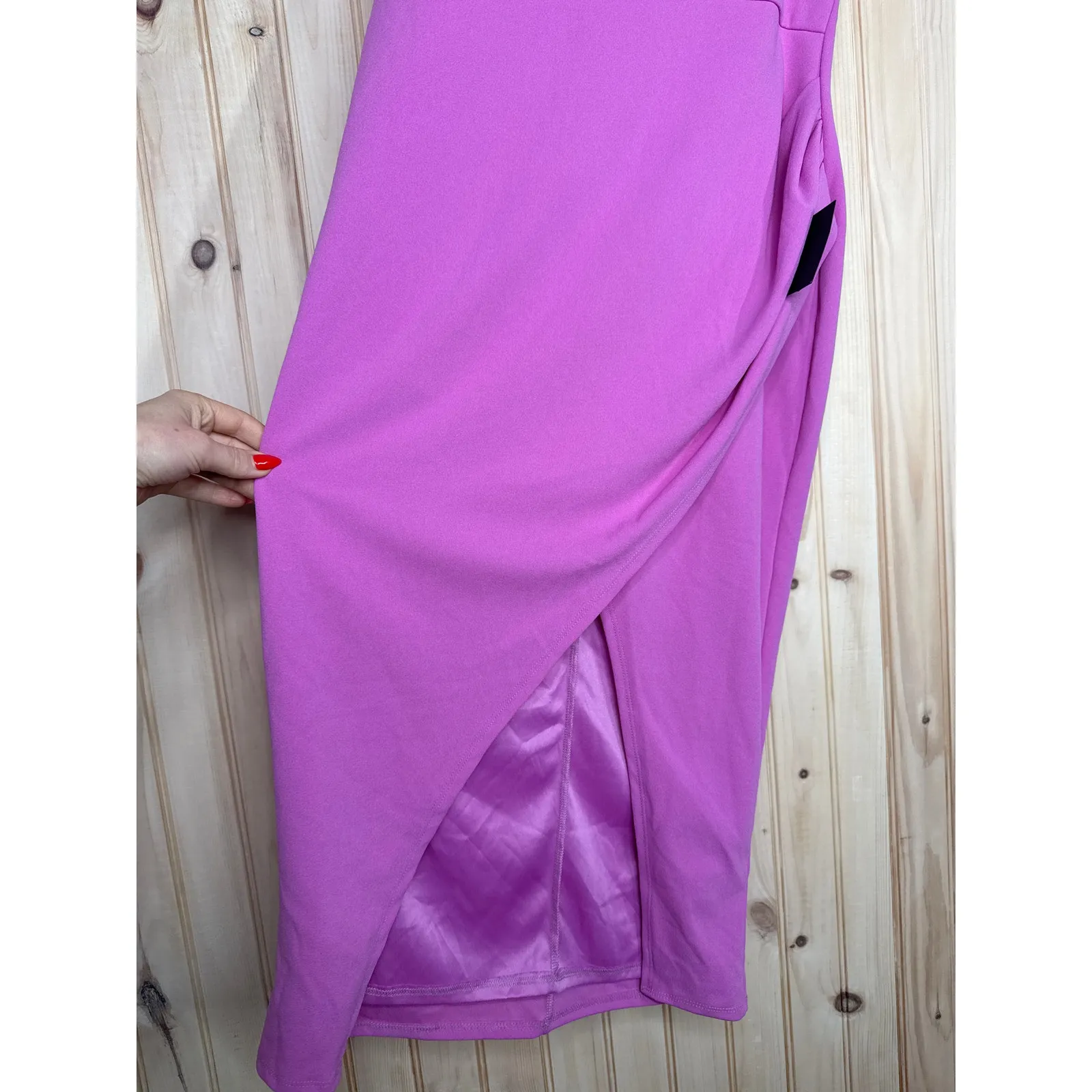NWT Lulus Always Beautiful Rose Pink Sleeveless Tulip Midi Dress Cocktail Sz XL - Image 5