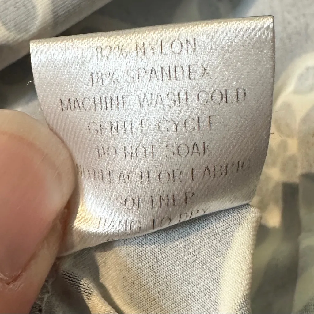 Britt Ryan‎ Sheath 3/4 Sleeve Dress Navy White Geometric Print Sz M Knee Length Blue Size M - Image 8