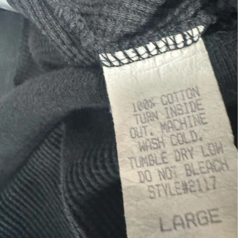 Fitigues waffle net black wide leg pants with drawstring size large - Image 6