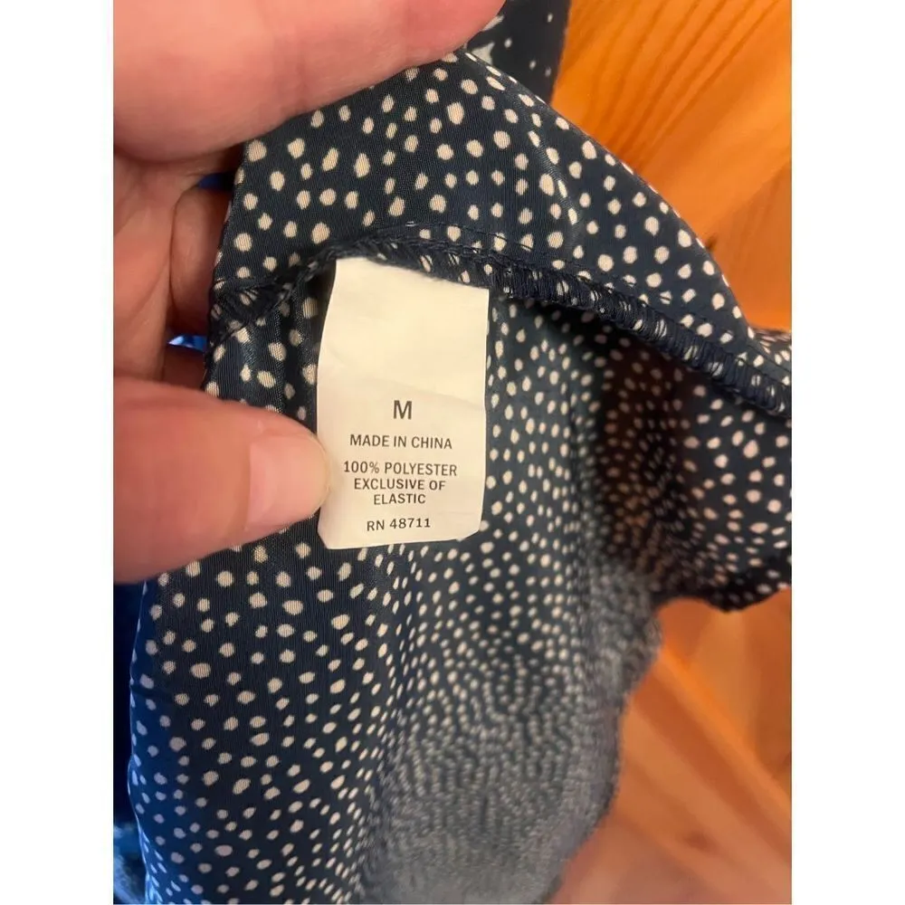 Ophelia Roe Button Front Dress Size Med Floral Short Sleeve Off Shoulder (1149) - Image 5