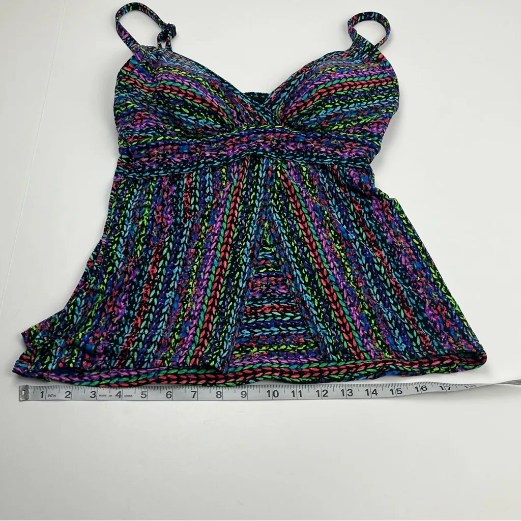 Miraclesuit Swim Tankini Top Stitch It Cleo Soft Cup Tummy Control Size 8 NWOT - Image 9
