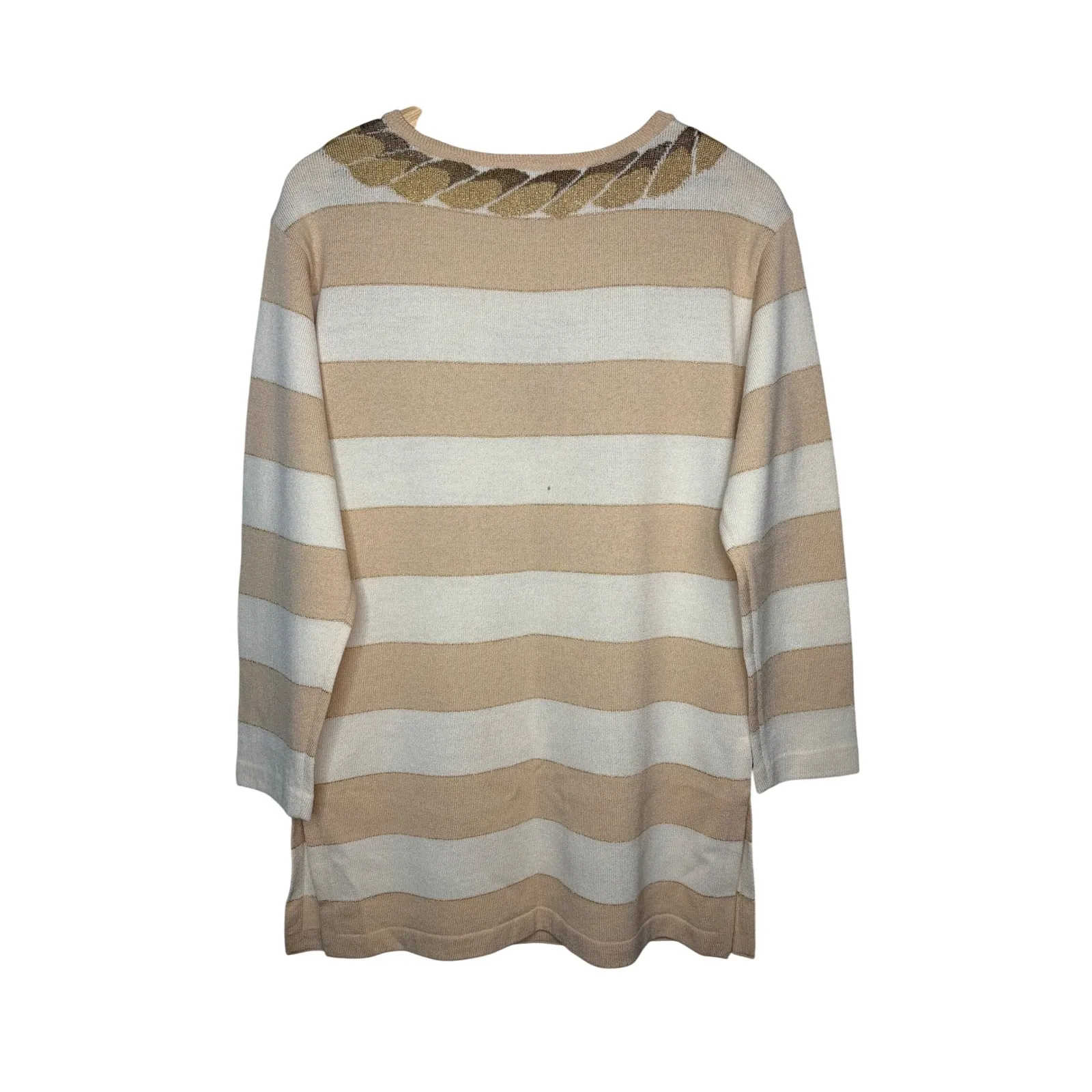 Vintage St. John Collections Santana Striped Nautical Rope Knit Sweater‎ Medium - Image 6