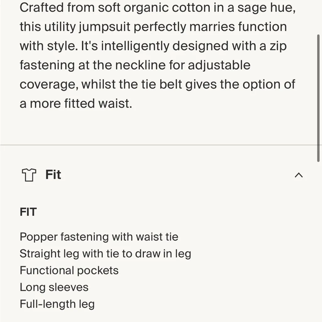 NWT Me + Em super soft utility jumpsuit sage green organic cotton size 10 - Image 6