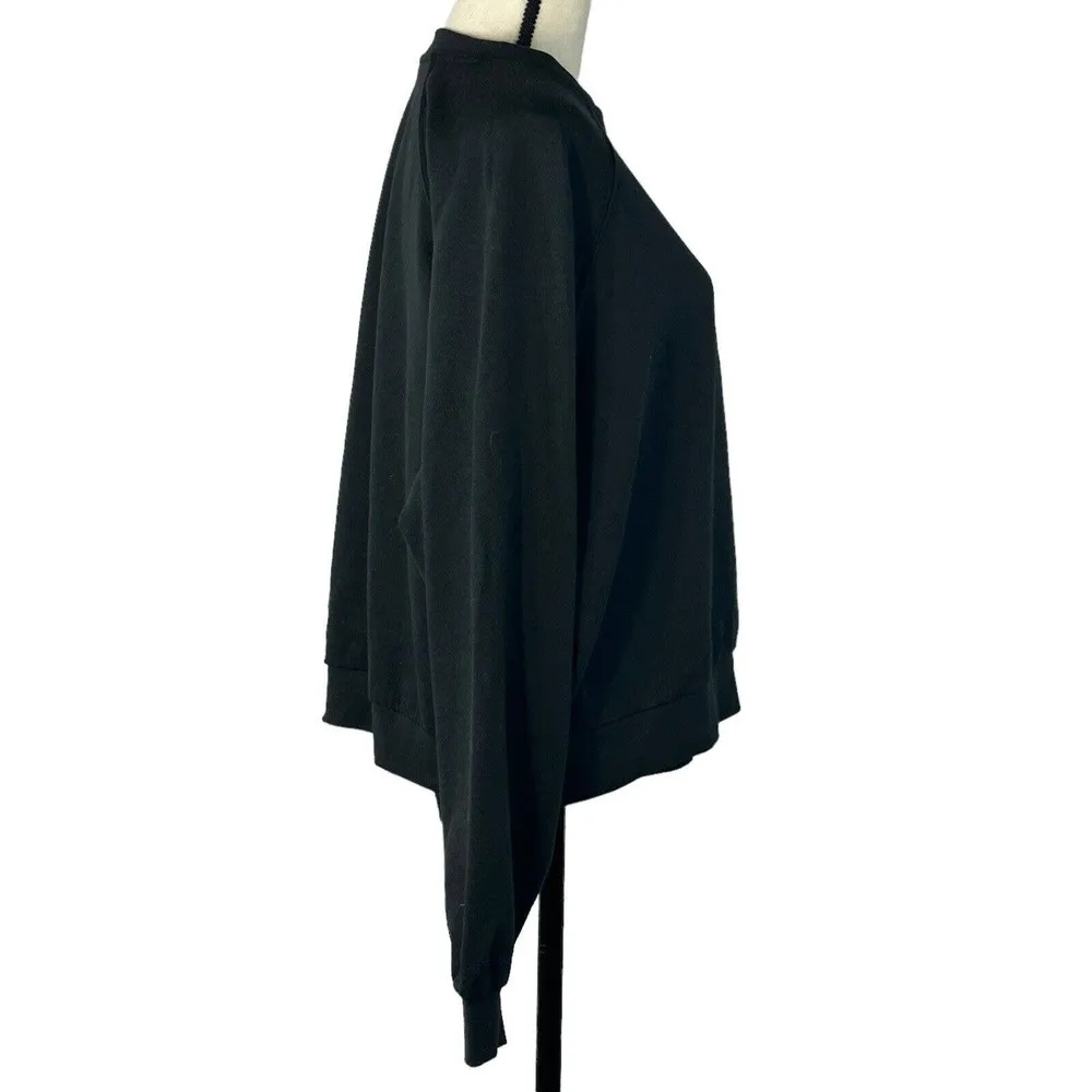 Levi's 2X-Large Sweatshirt Stretch Long Sleeve Black Logo Crew Neck Pullover New - Image 3