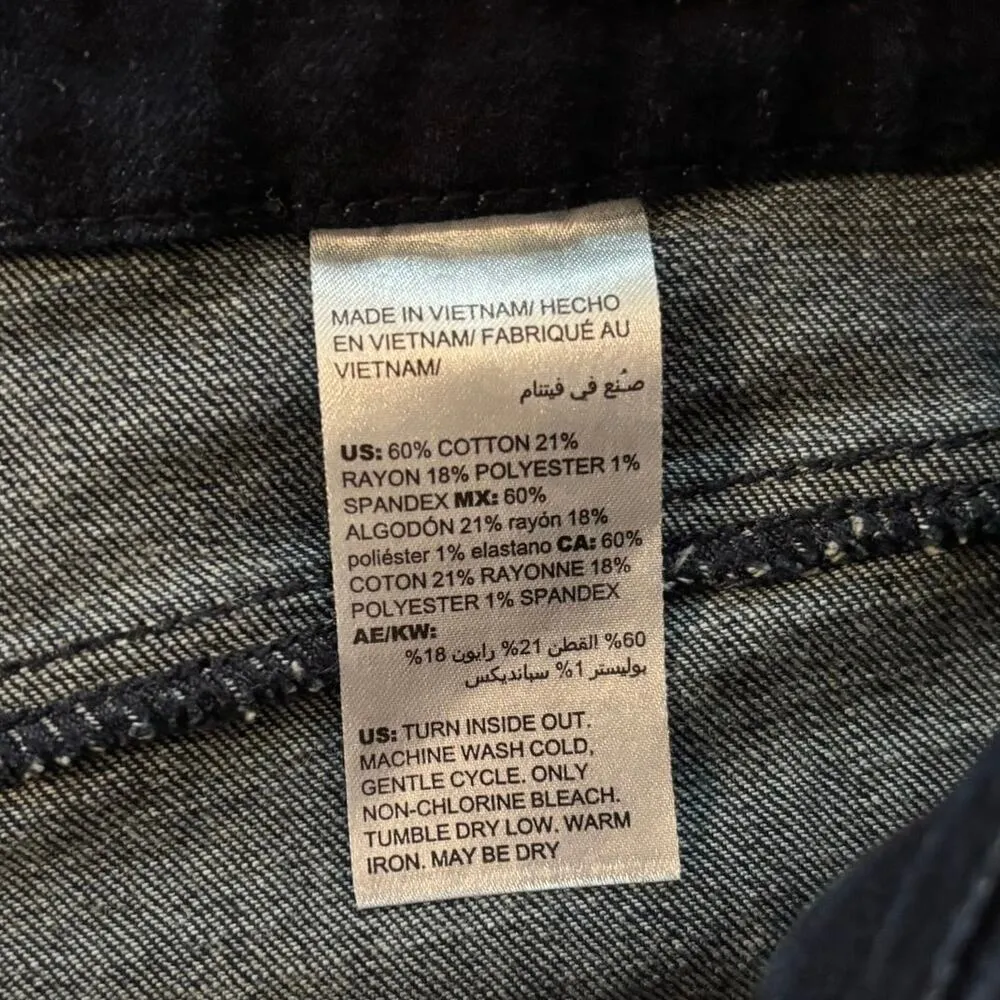 Chicos Size 3 US Plus 16 So Slimming Girlfriend Slim Leg Ankle Jeans Dark Wash - Image 4