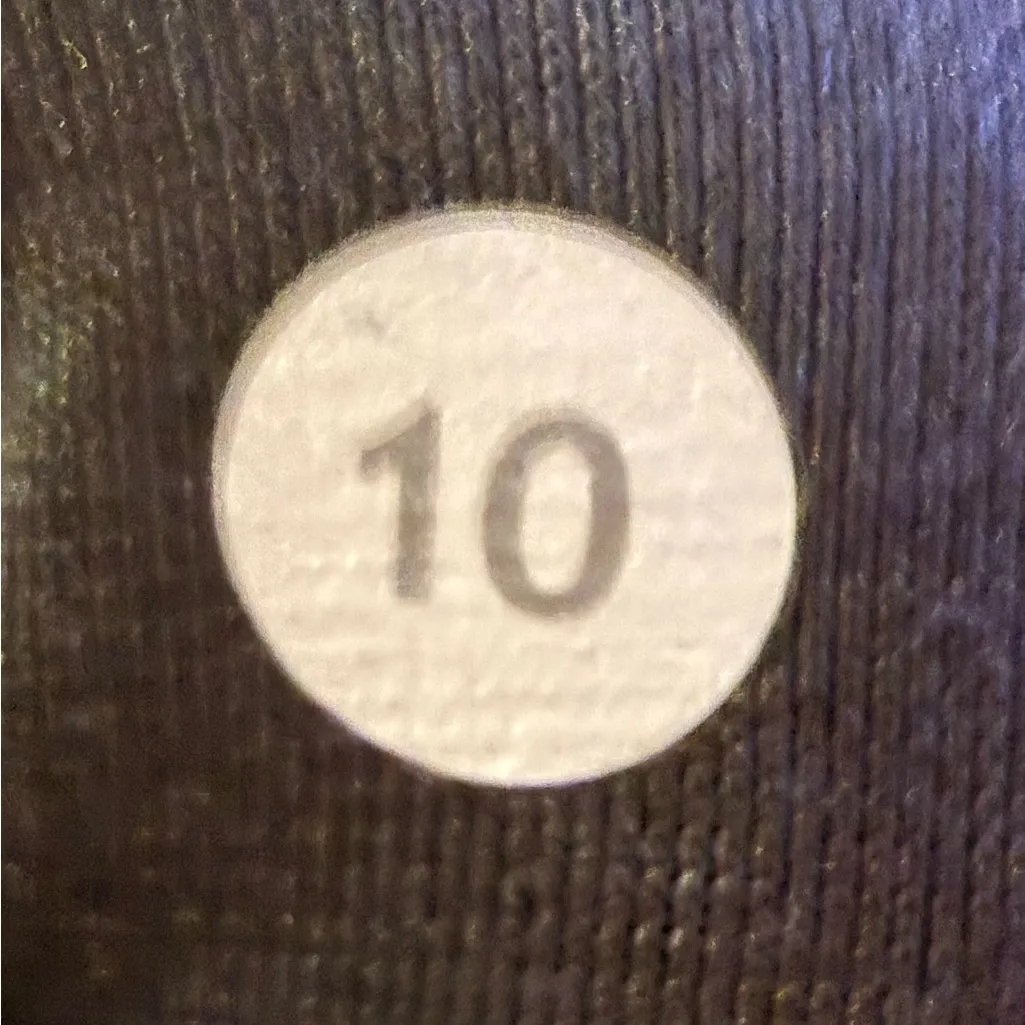 2014 Lululemon Wunder Under Pant Legging Diamond Dot Black White Size 10 - Image 10