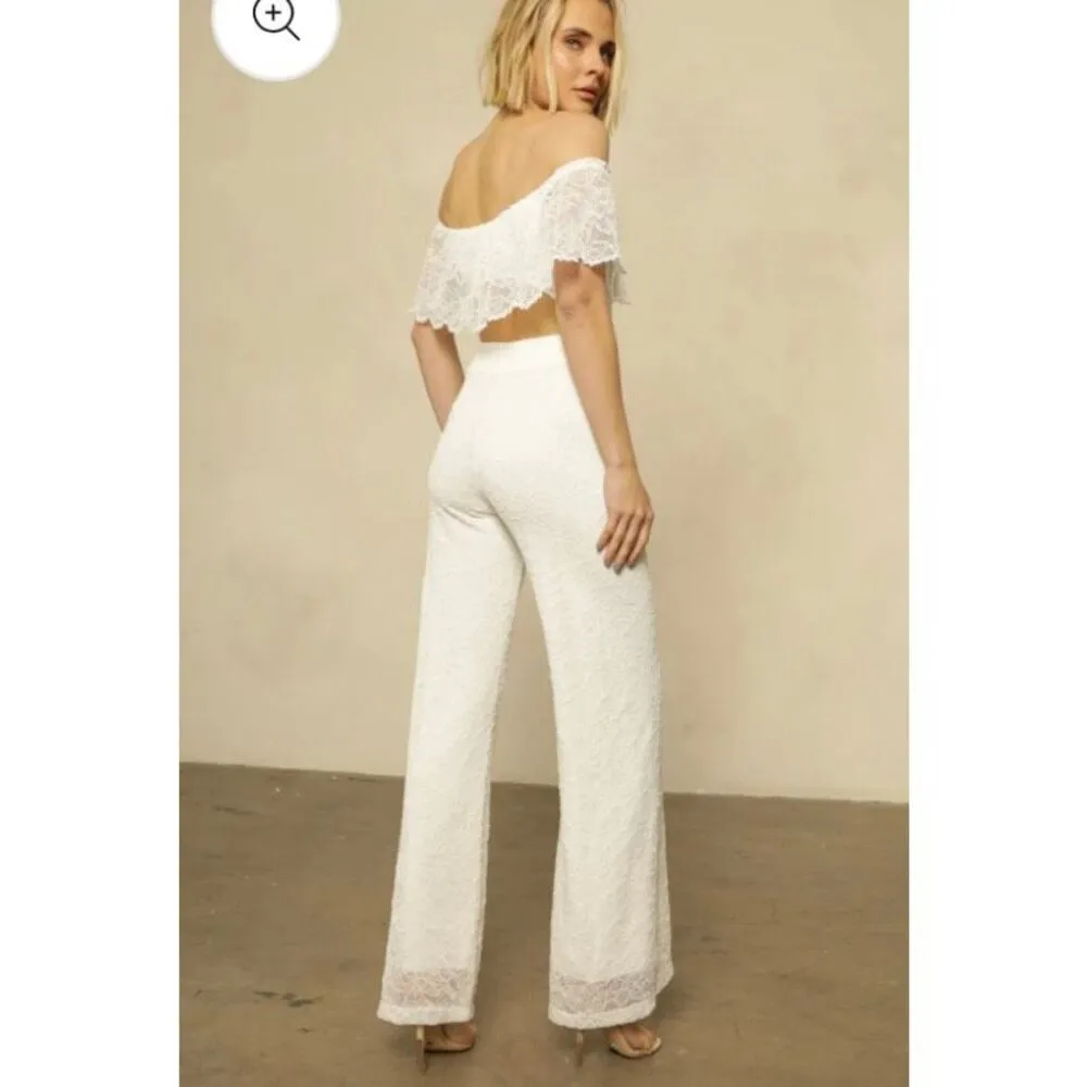 Nightcap Positano about lace off shoulder jumpsuit size 2 - Image 3