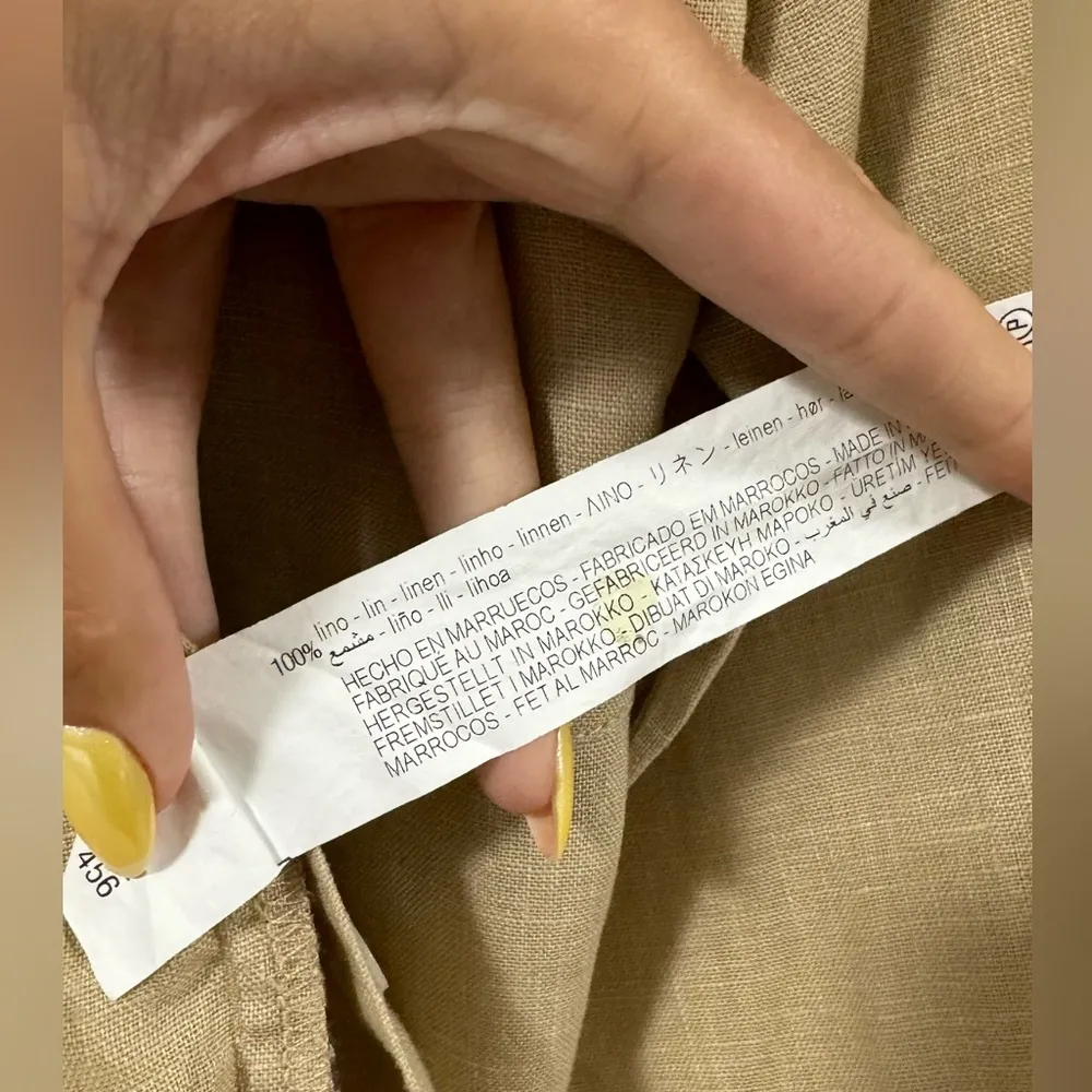 ZARA Linen Shirt size XS - Image 4