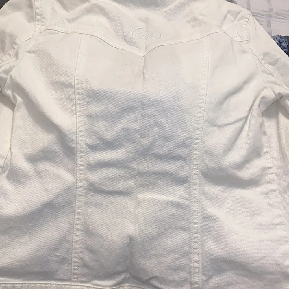 Guess ✨2xHP✨ White Denim Jacket✨ - Image 9