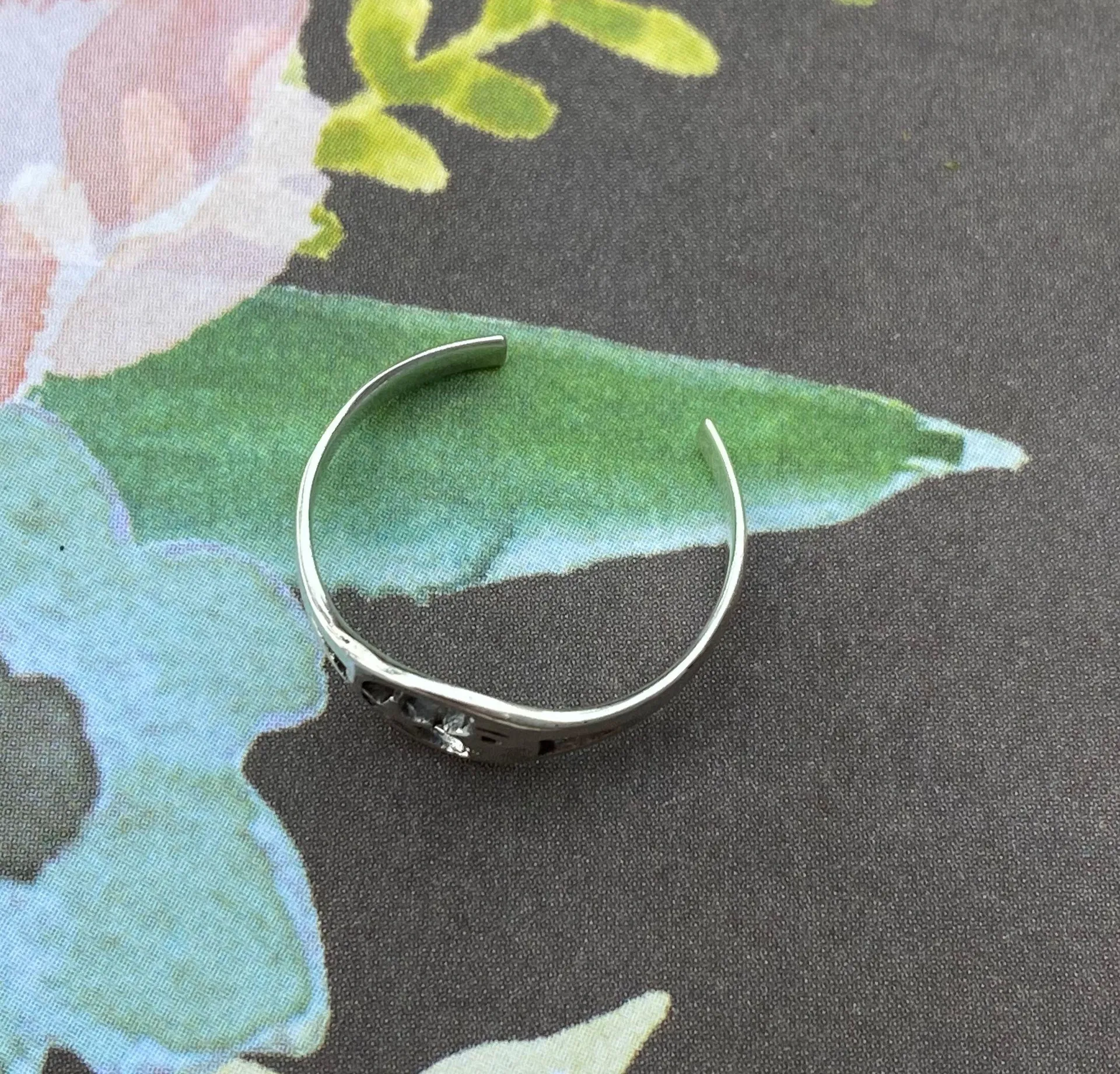 Sterling Silver Man On The Moon Toe/Midi Ring - Image 2