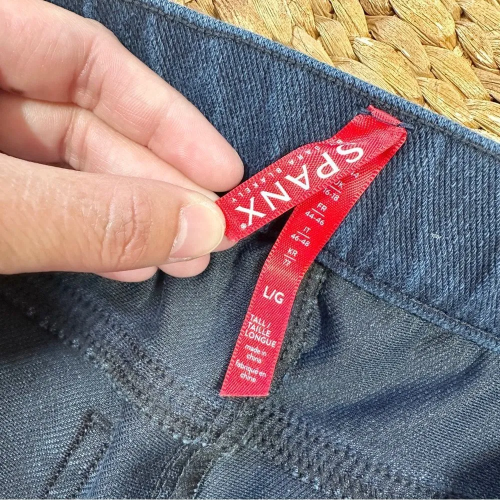 Spanx Ankle Jean-Ish Leggings Jeggings High-Rise Twilight Rinse Blue Size L - Image 11