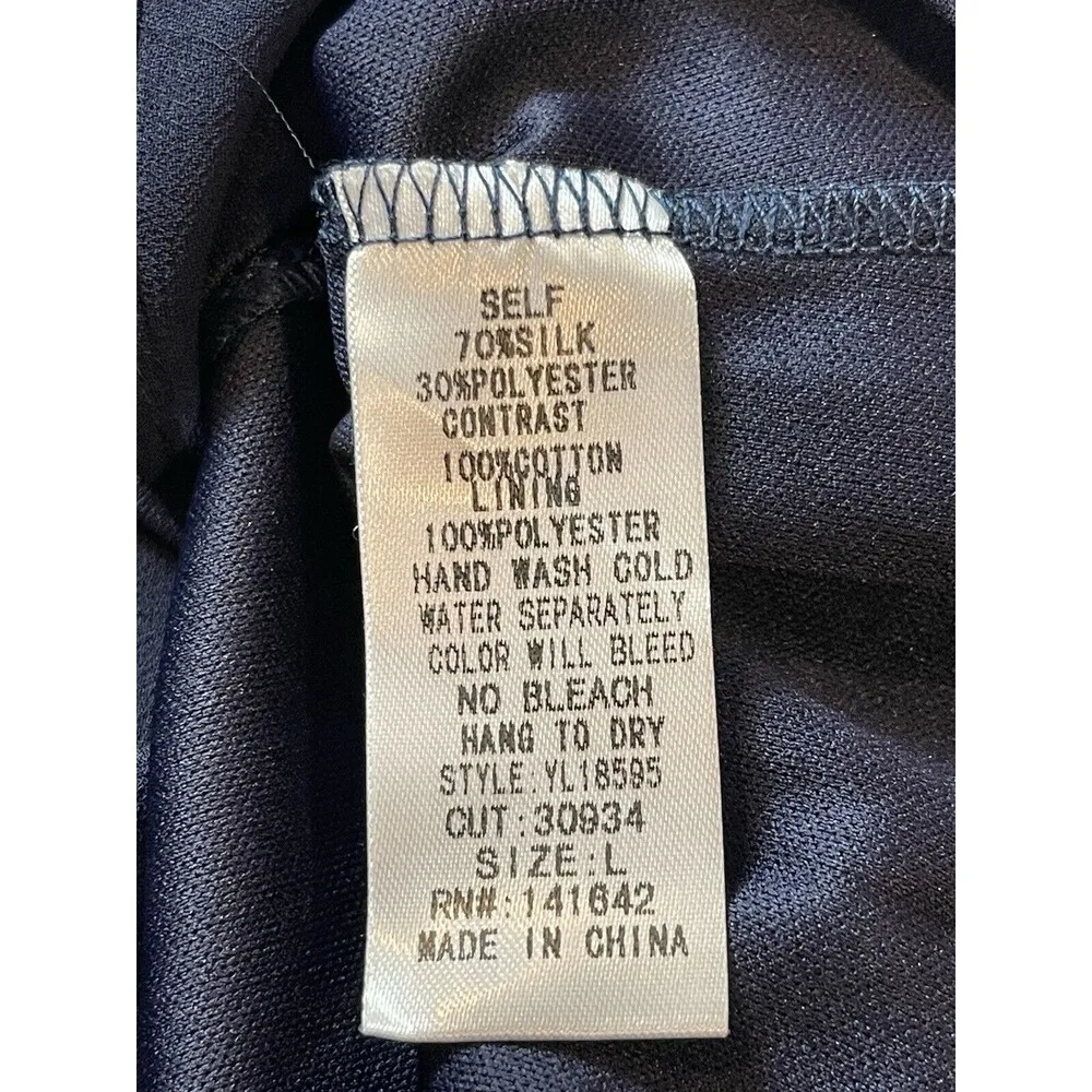 Ya Losangeles Strapless Aztec Print Tapestry Top Silk Blend Lined Bottom Dress L - Image 12