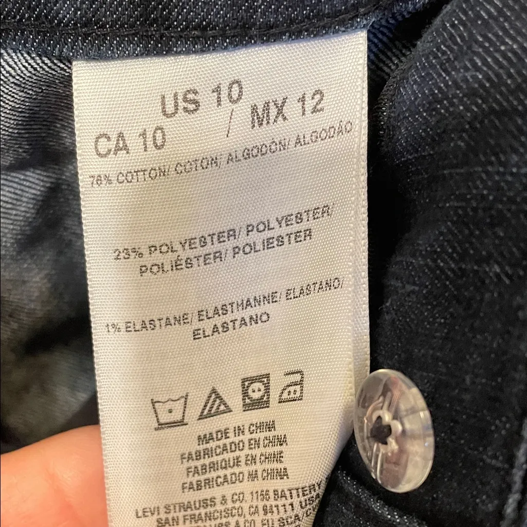 ⚓️⚓️⚓️BOGOHO ⚓️⚓️⚓️Dockers Stylish Dark  Denim Blue Cropped Pants-10 - Image 9