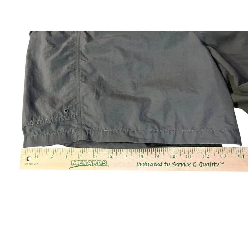 Vintage Columbia Nylon Belted Shorts Womens L Green Hiking Cargo Pockets - Image 14